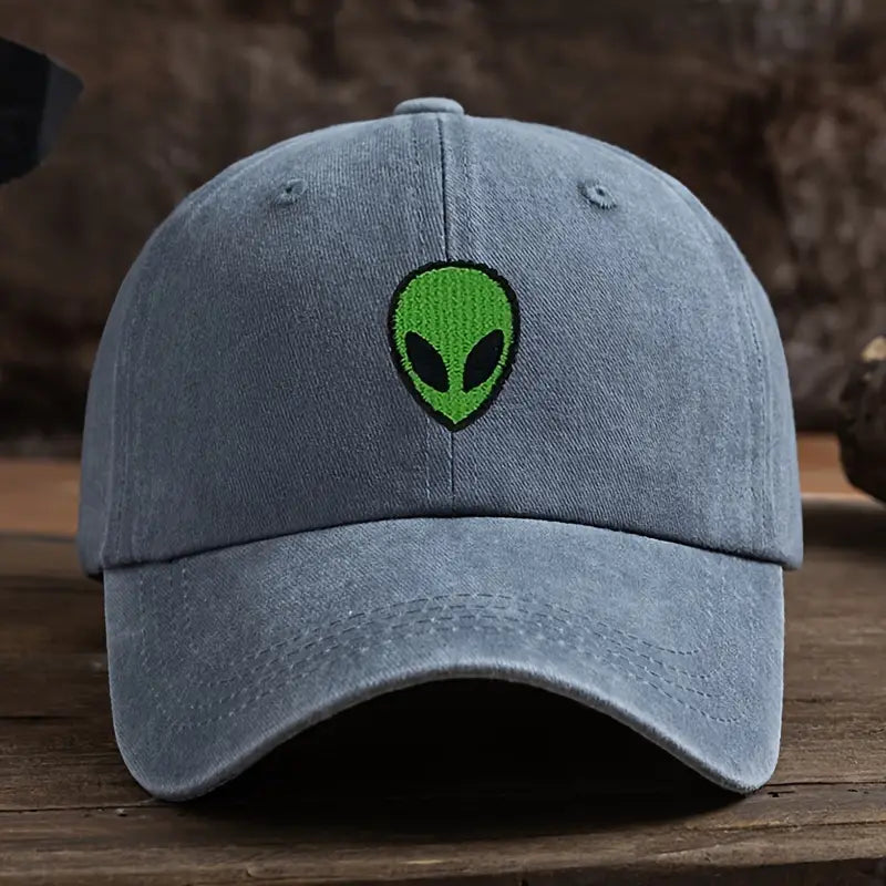 Vintage Alien Embroidered Baseball Cap