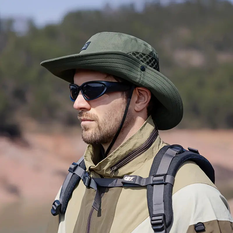 Men's Summer Breathable Wide Brim Sun Hat
