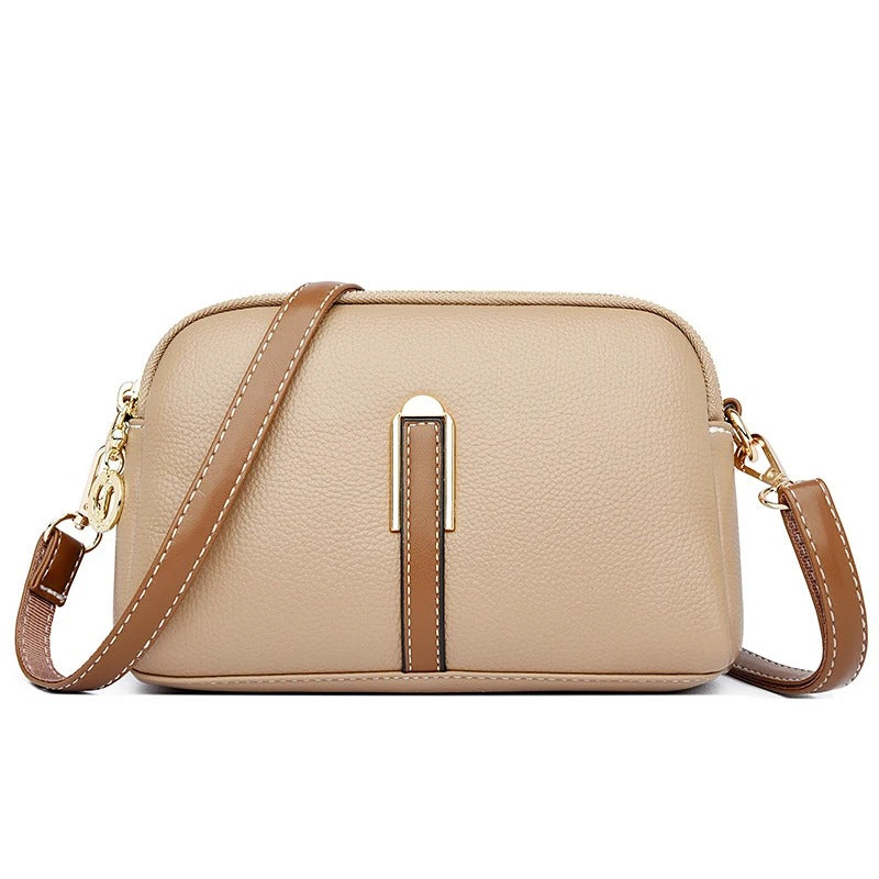 Genuine Leather Cowhide Flap Bag