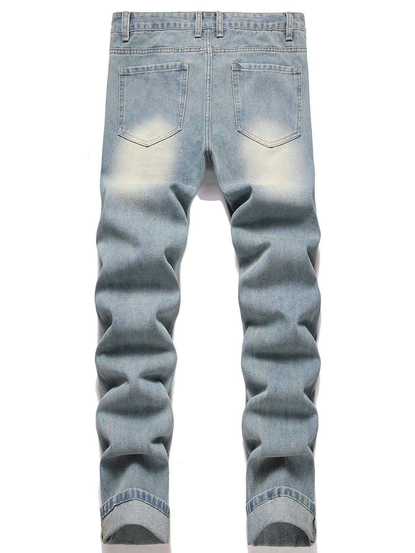 Vintage Streetwear Relaxed Fit Distressed Jeans
