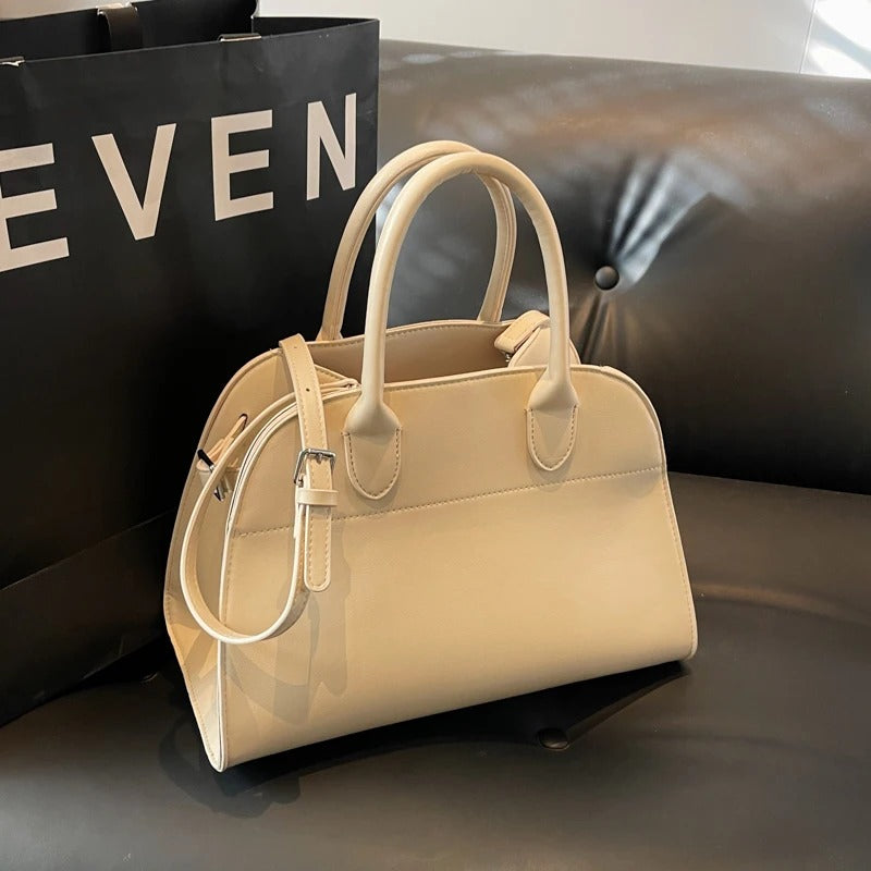 Vintage Suede PU Leather Tote Bag