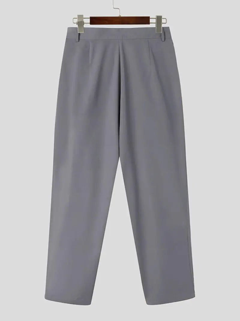 Men’s High-Waist Wide-Leg Chino Pants