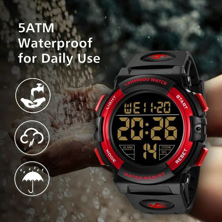 Watches for Man Digital Watches Waterproof Sport Watch with LED Backlight, Running Sports Digital Watch Gifts for Man Father's Day Gift