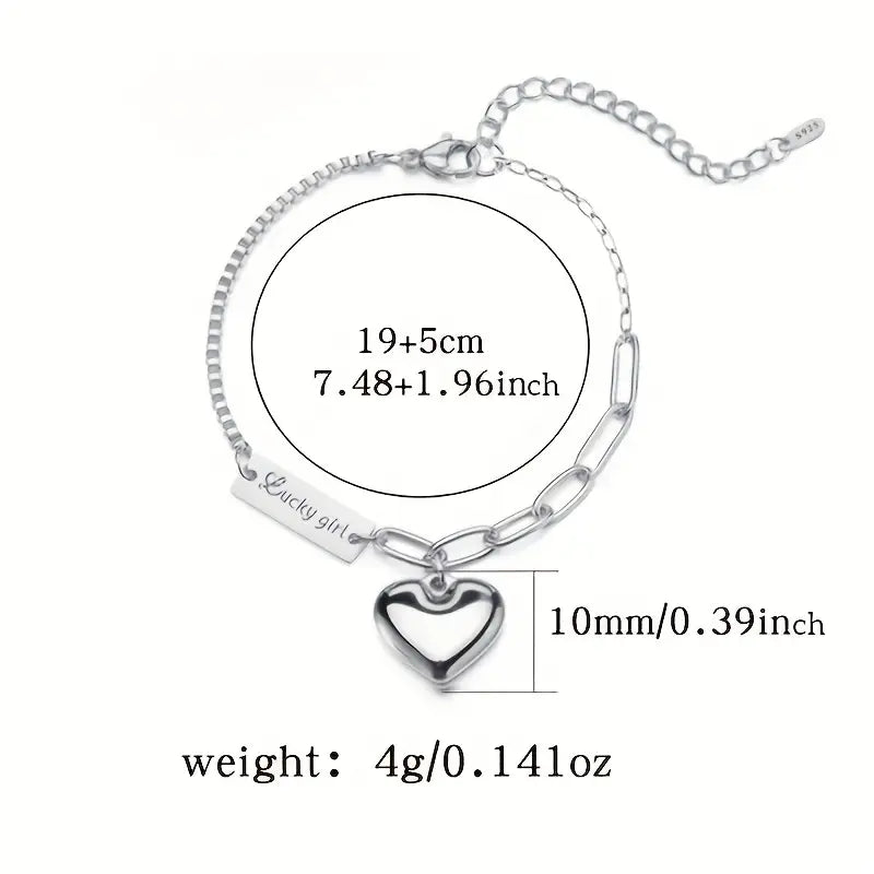 Sterling Silver Retro Tassel Chain Bracelet