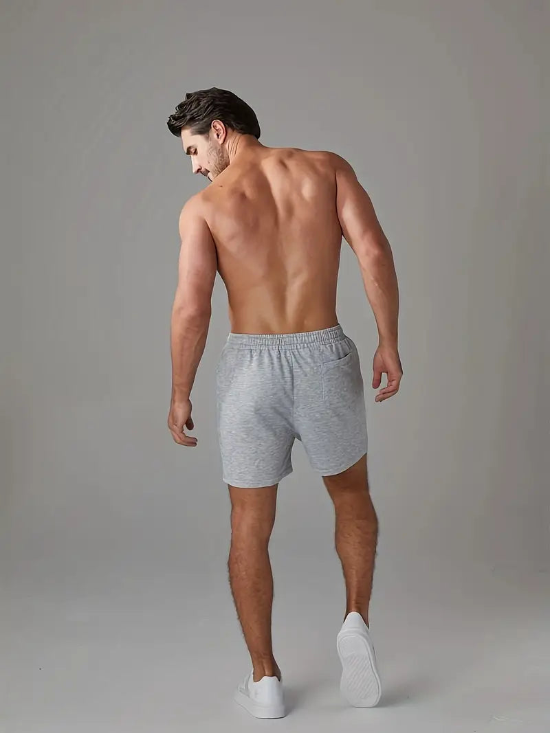 Men's Active Sports Shorts in Solid Color 2-Pack