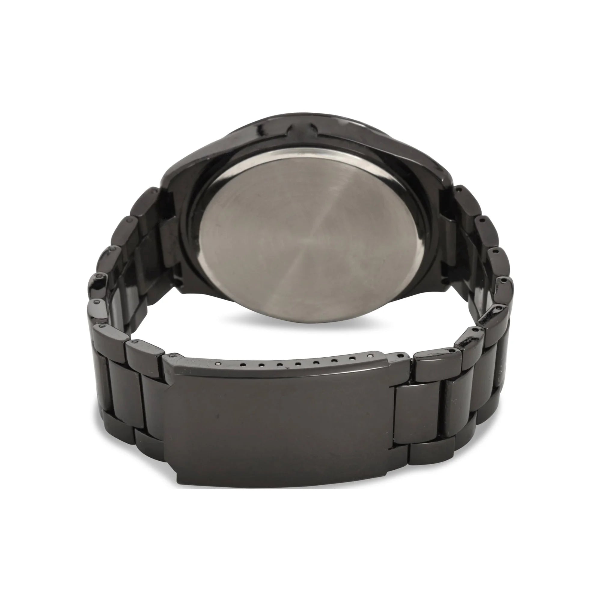 U.S. Polo Assn. Adult Male Bracelet Watch with Diamond on Blue Dial in Black