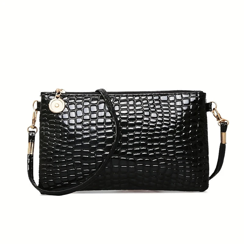 Women'S Crocodile Pattern Crossbody Bag