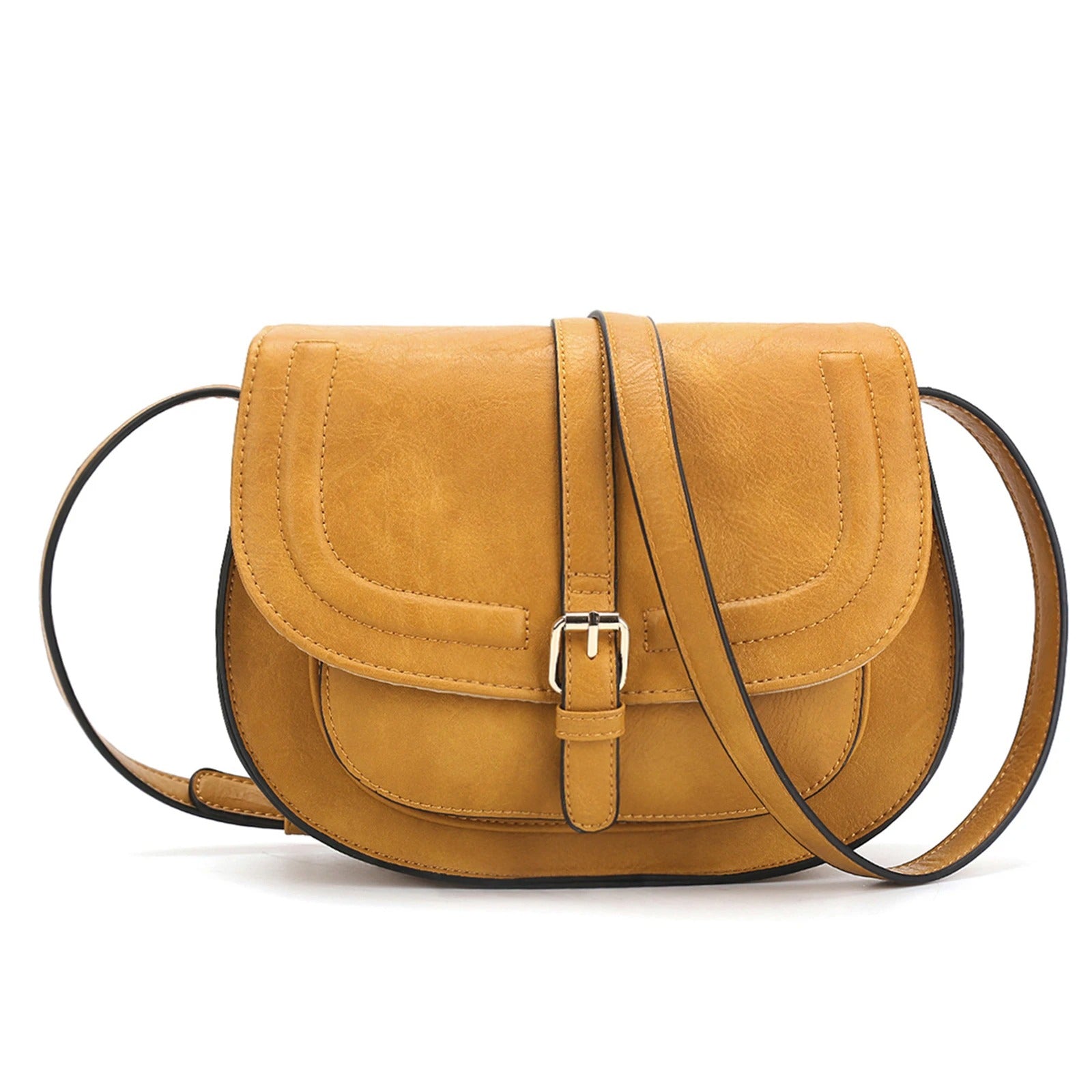 Boho Saddle Faux Leather Crossbody