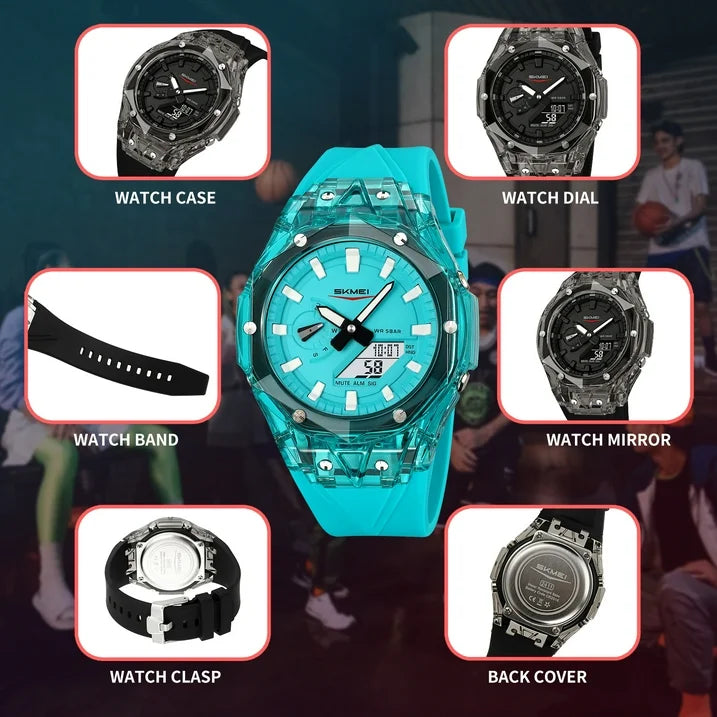 SKMEI Mens Digital Watch Sports Military Multifunctional Watches