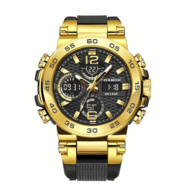 Dual Display Digital Military Quartz Watch