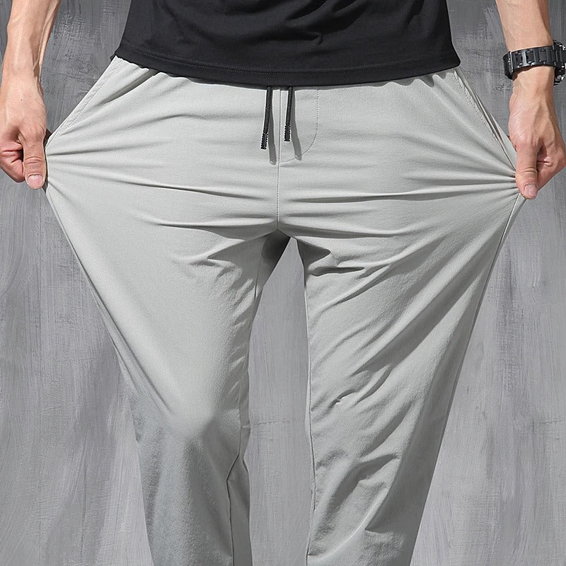 Men’s Ice Silk 9-Point Chino Pants