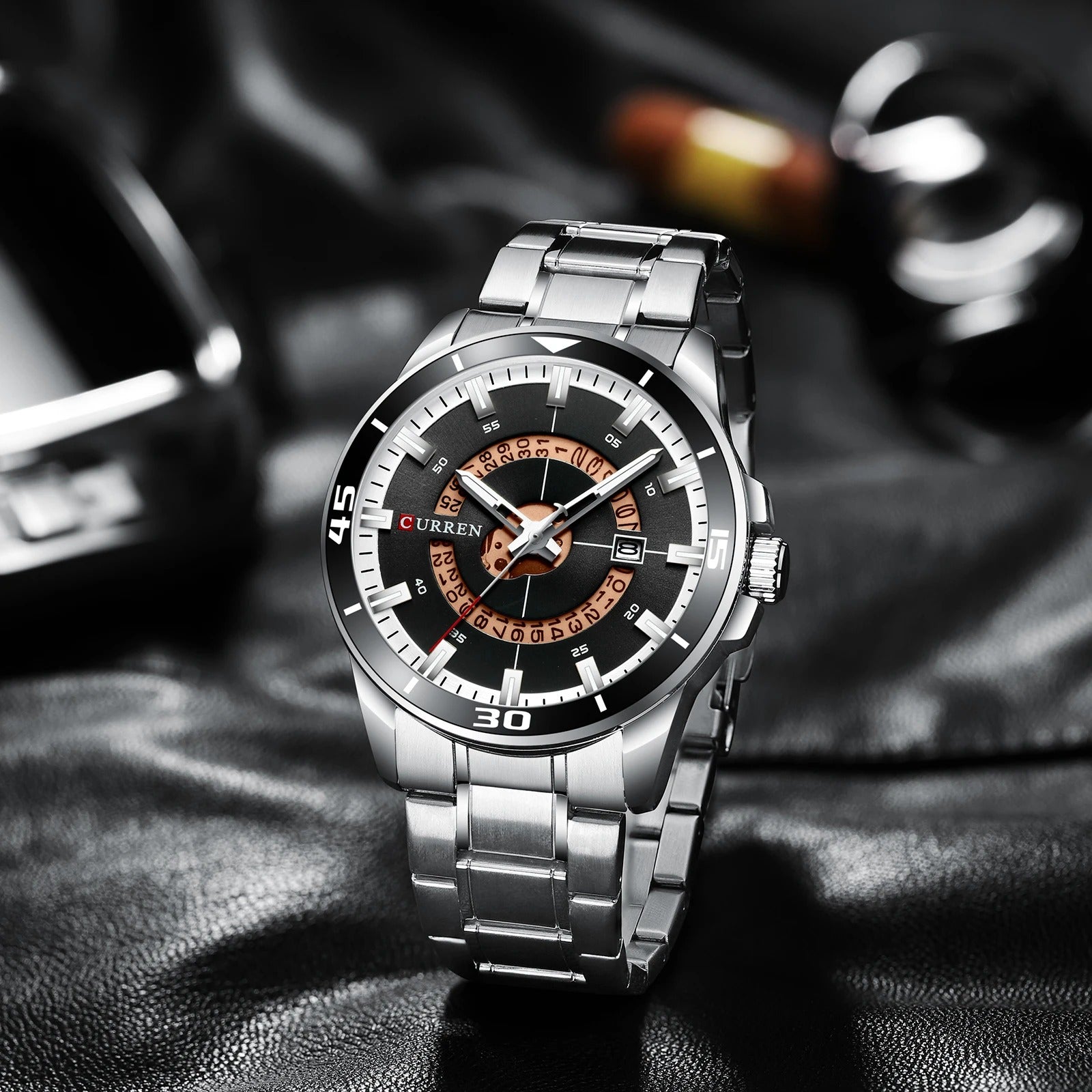 Men's Stainless Steel Business Quartz Watch