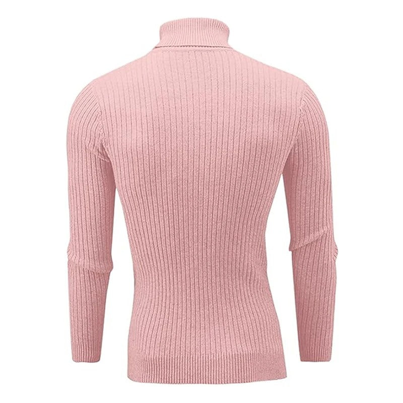 Men's Casual Turtleneck Knitted Sweater