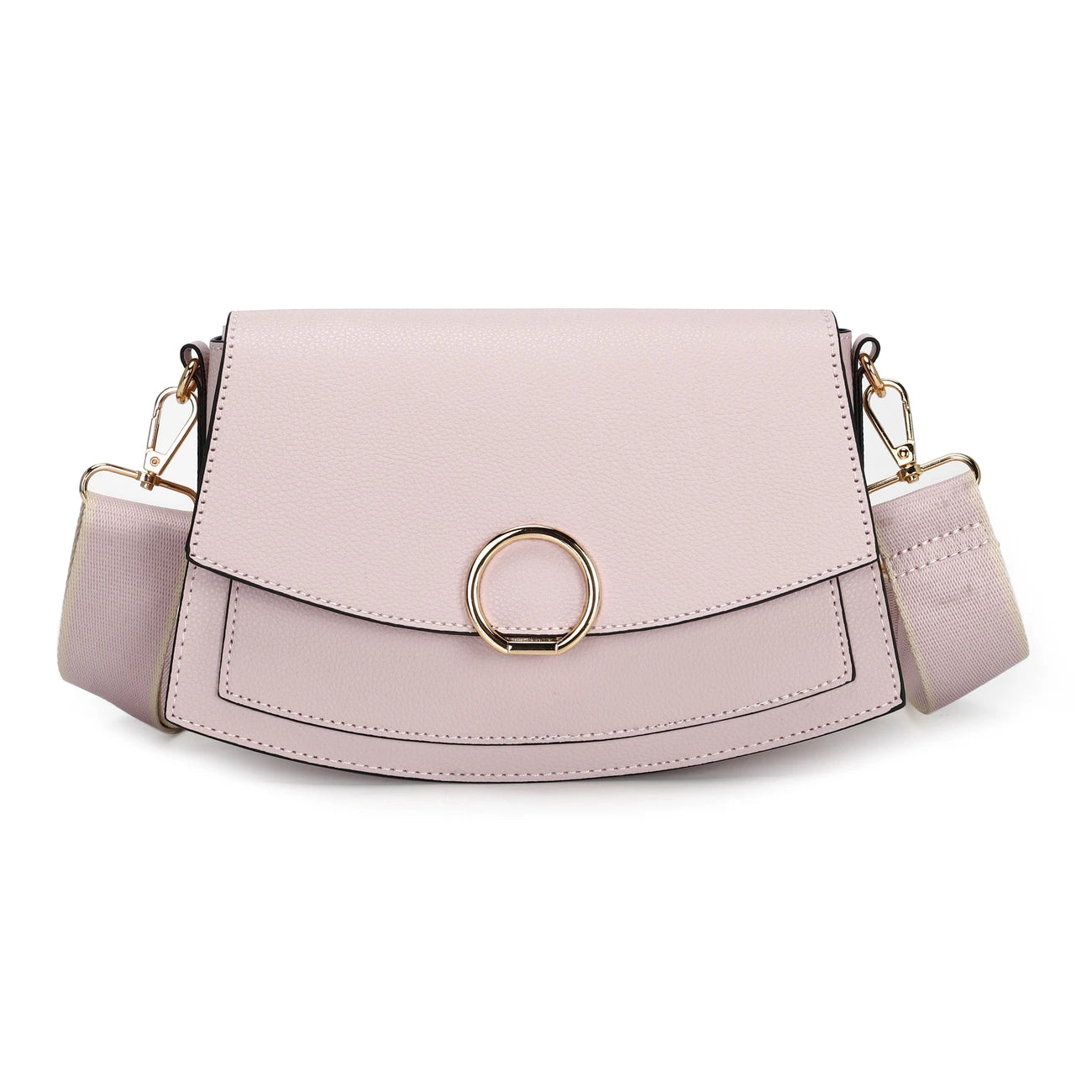 Chic Synthetic Leather Crossbody Bag for women