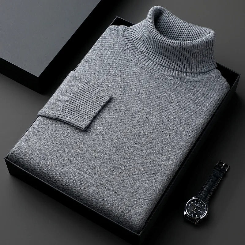 Men's Slim Fit Anti-Pilling Turtleneck Sweater