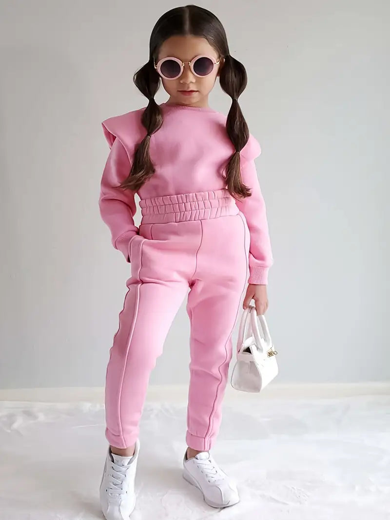 Autumn Winter Candy Color Sweater Set