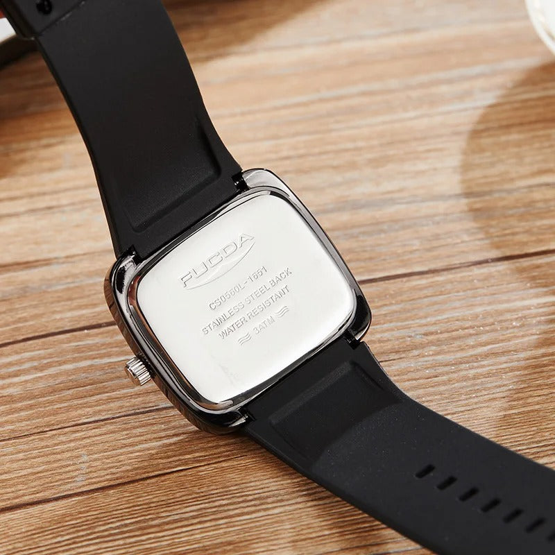 Men’s Turntable Quartz Watch Black