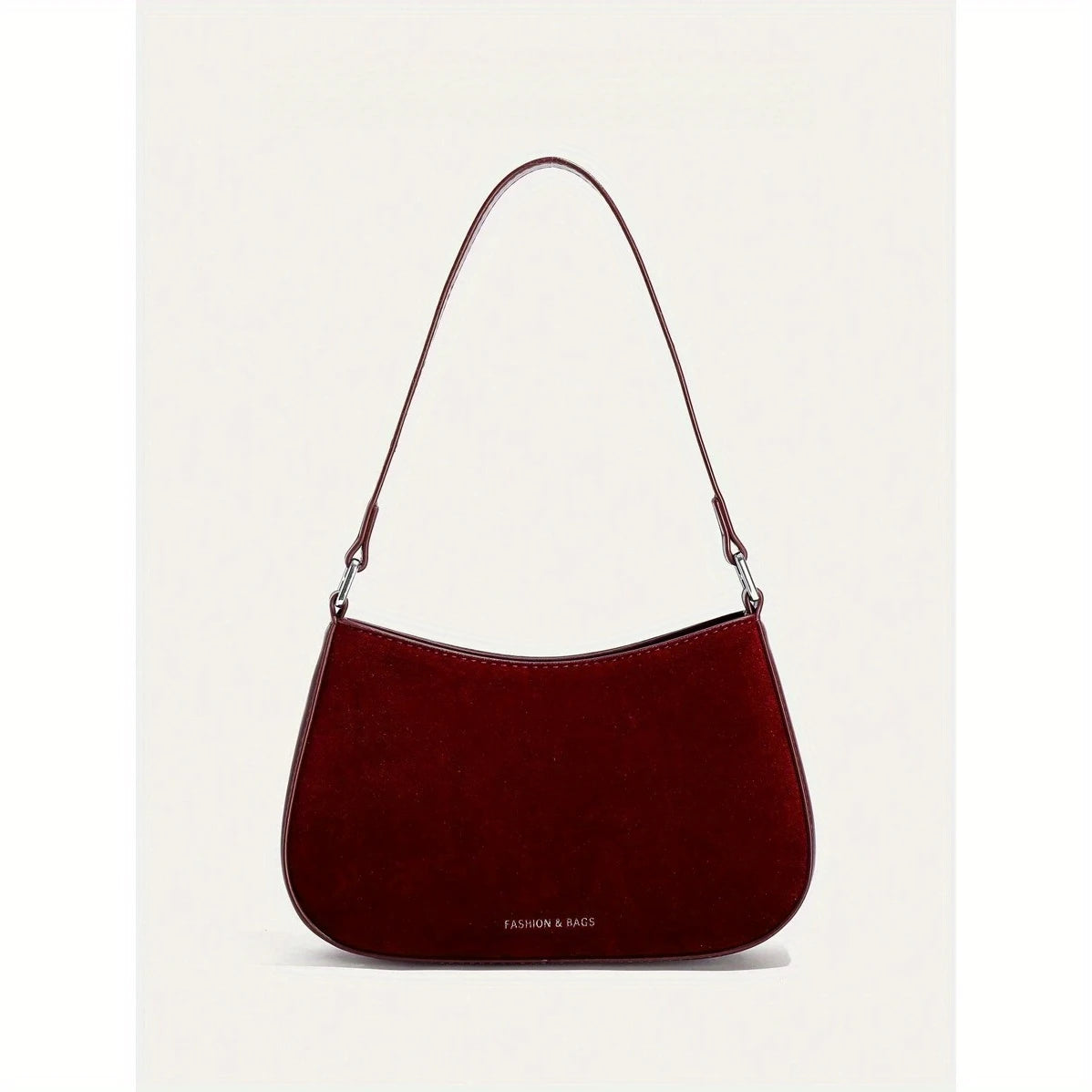 Women Plain Color PU Shoulder Bag