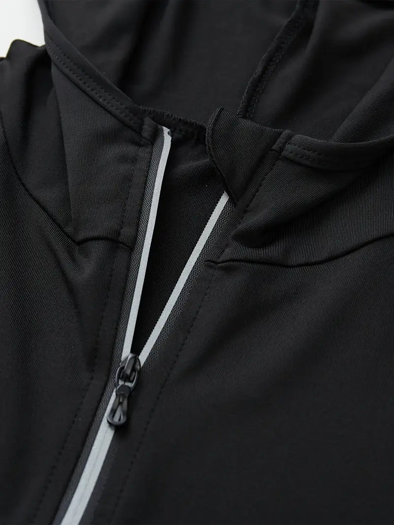 Men's Hooded Gym Jacket with Zipper