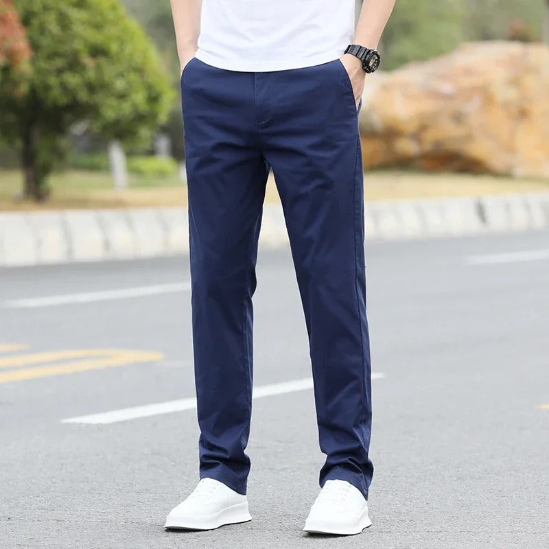 Men’s Slim-Fit Cotton Chino Pants