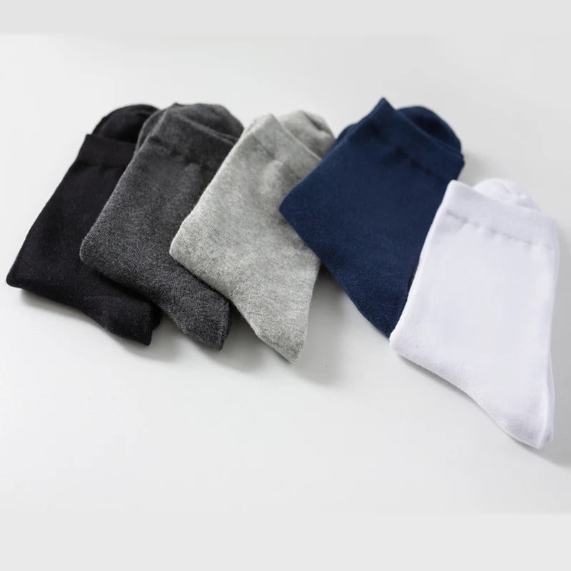 Men’s Combed Cotton Black Socks – 10 Pairs