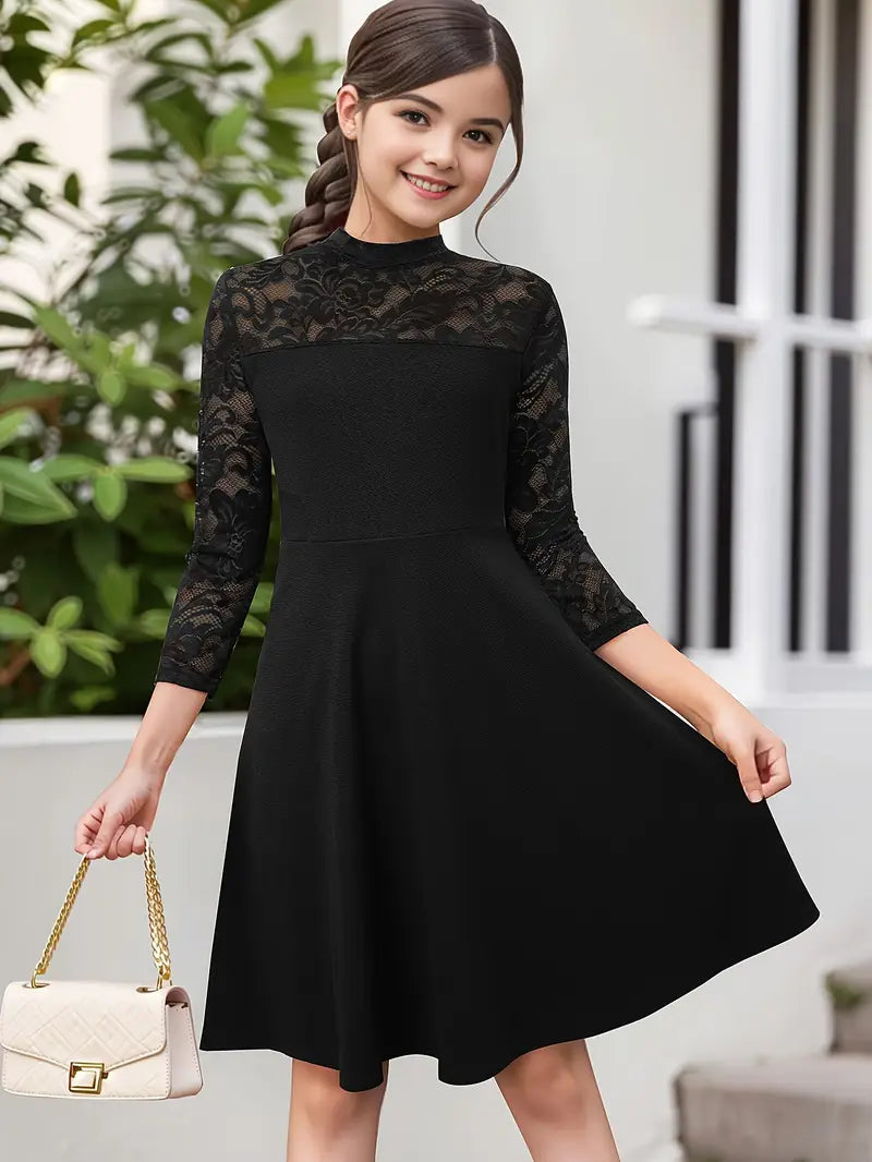 Lace Long Sleeve Dress