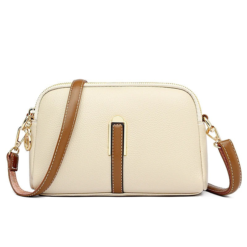Genuine Leather Cowhide Flap Bag