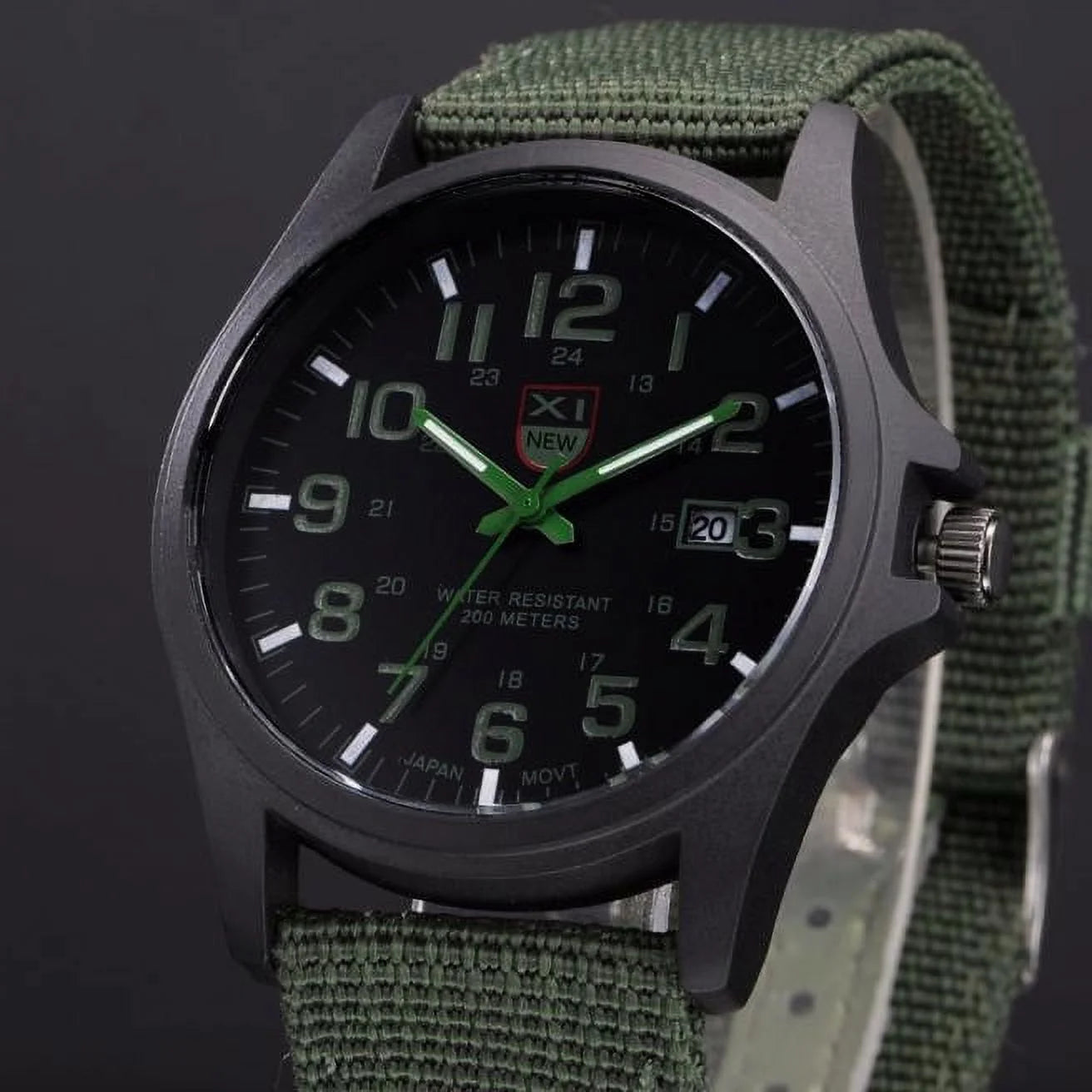 TIHLMK Watch for Men Mens Date Stainless Steel Military Sports Analog Quartz Wrist Watch