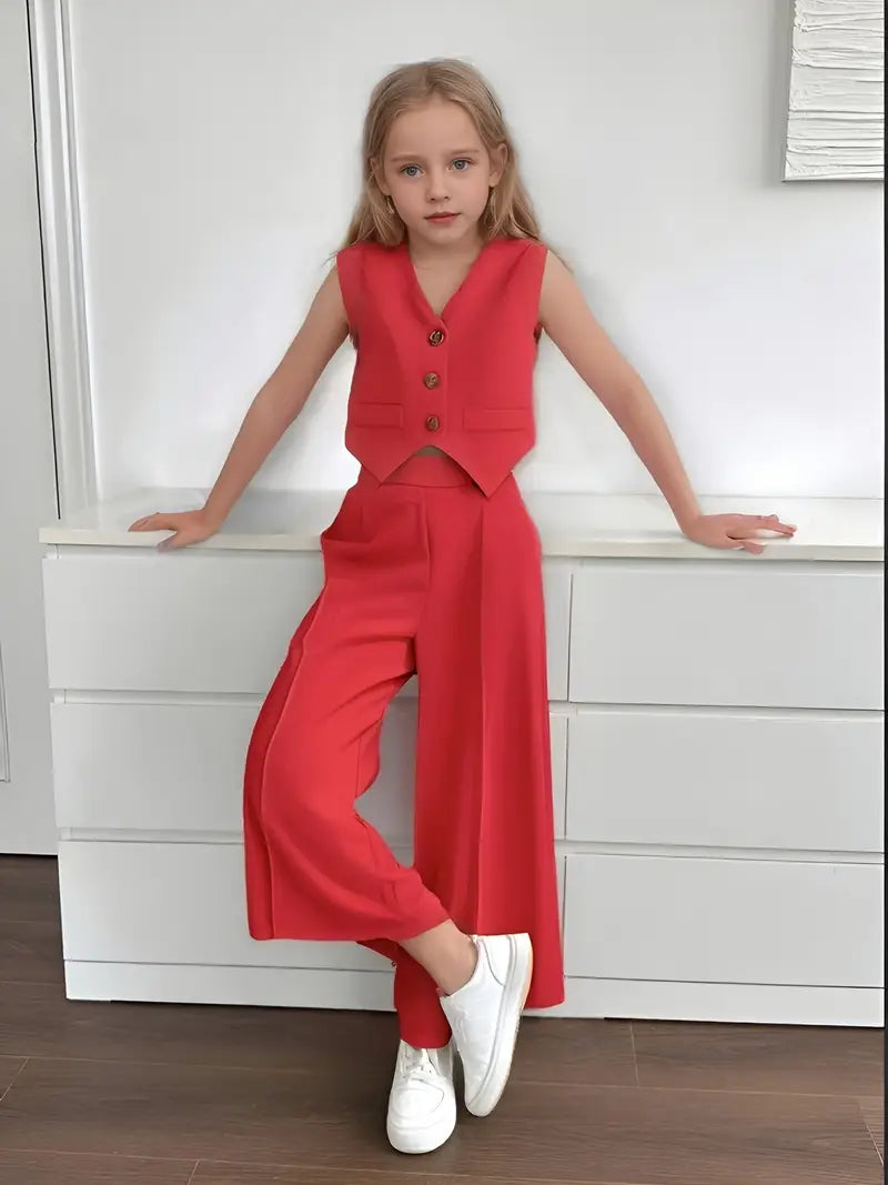 Girls' Elegant Two-Piece Set