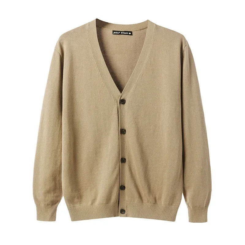 Men's V-Neck Cardigan Sweater