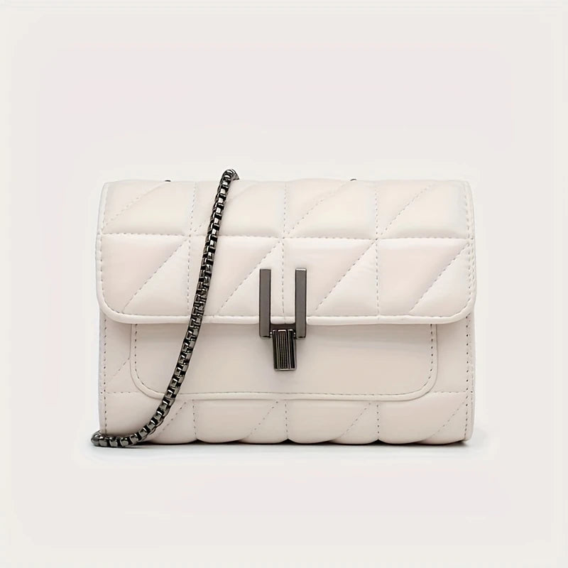 Elegant Black Quilted Crossbody Bag for Women