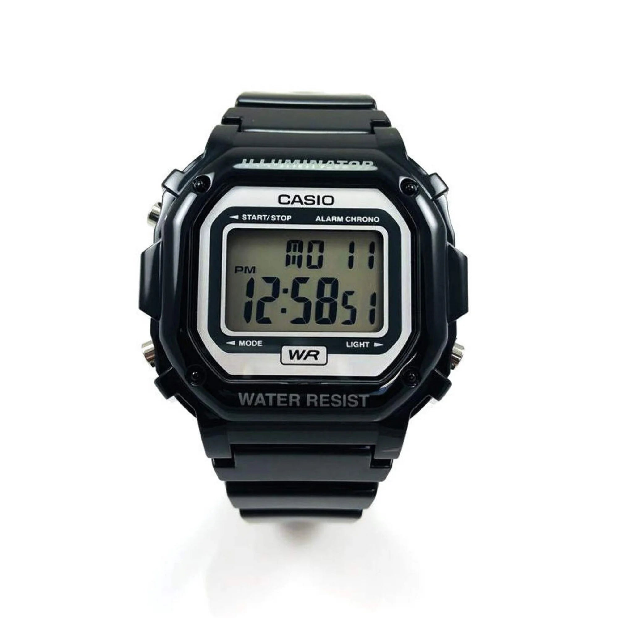 Casio Men's Digital Illuminator Sport Watch, Black Resin F108WHC-1ACF