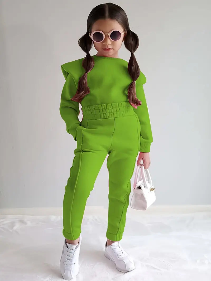 Autumn Winter Candy Color Sweater Set