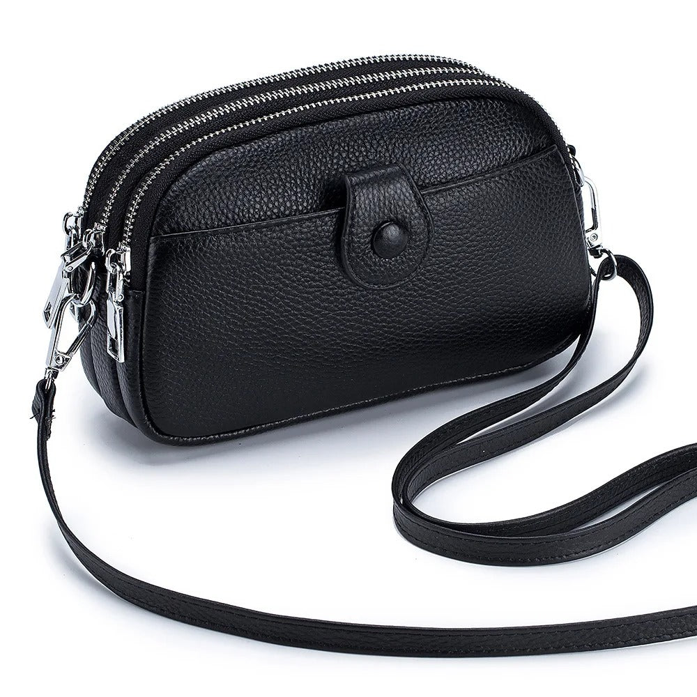 Genuine Leather Mini Crossbody Bag