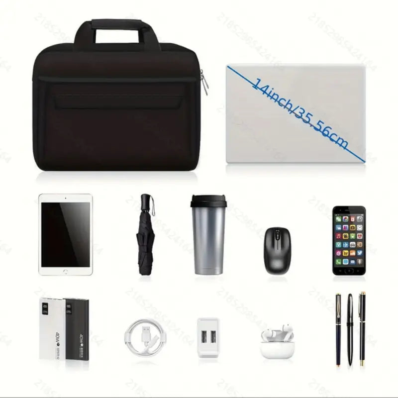 Women - Large Waterproof Business Office Briefcase with Adjustable Shoulder Strap