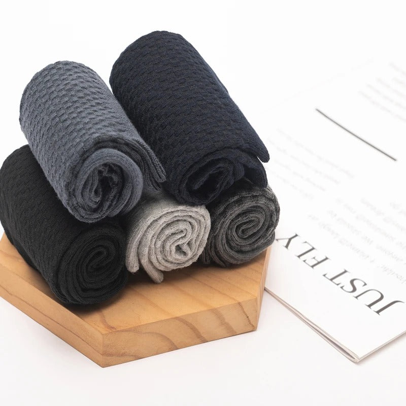 Men’s Bamboo Fiber Business Socks – 10 Pairs