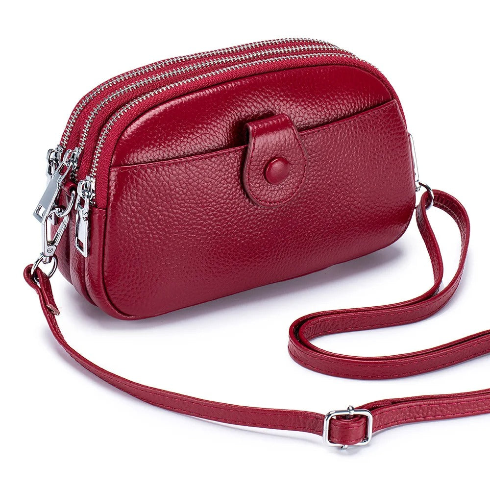 Genuine Leather Mini Crossbody Bag