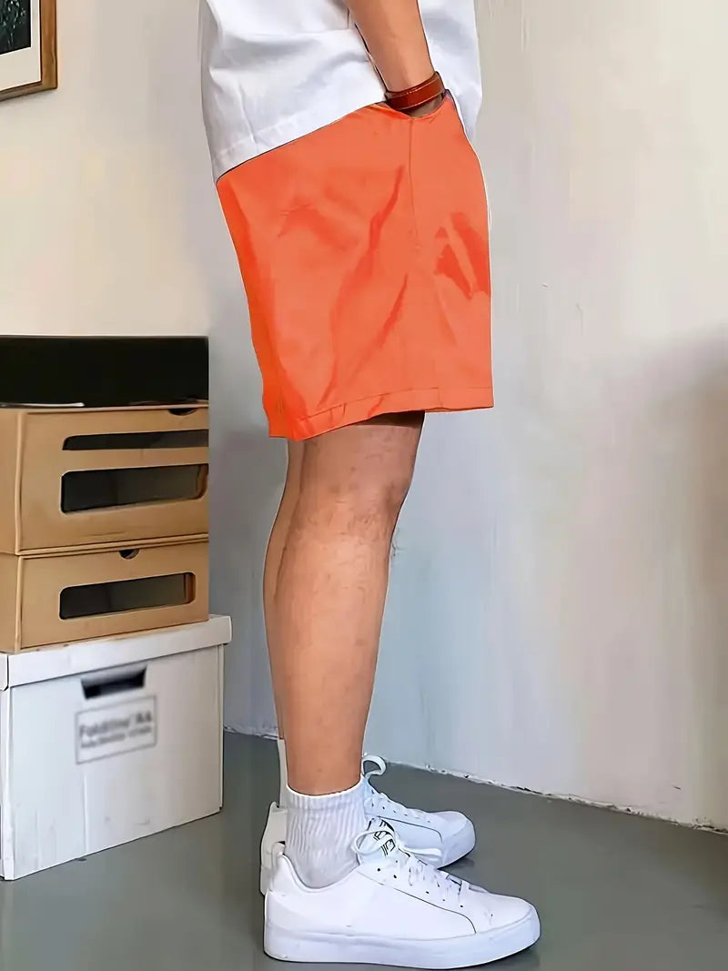 Men’s Solid Color Casual Shorts