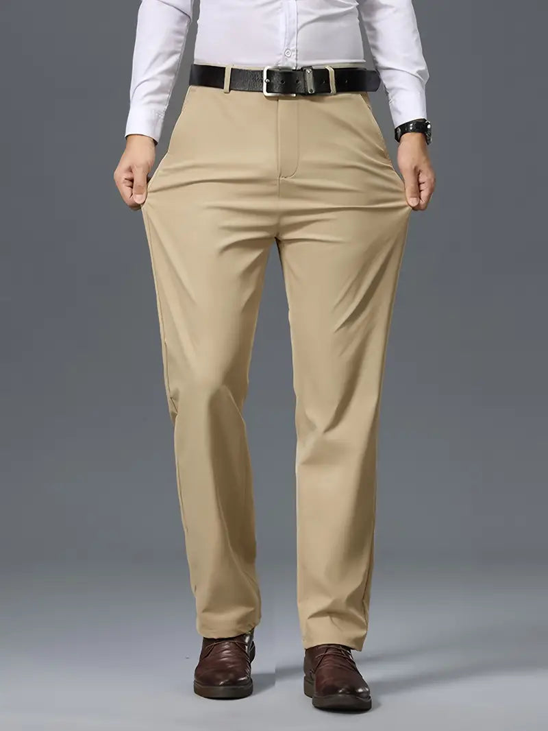 Men’s Slim-Fit Khaki Chino Pants