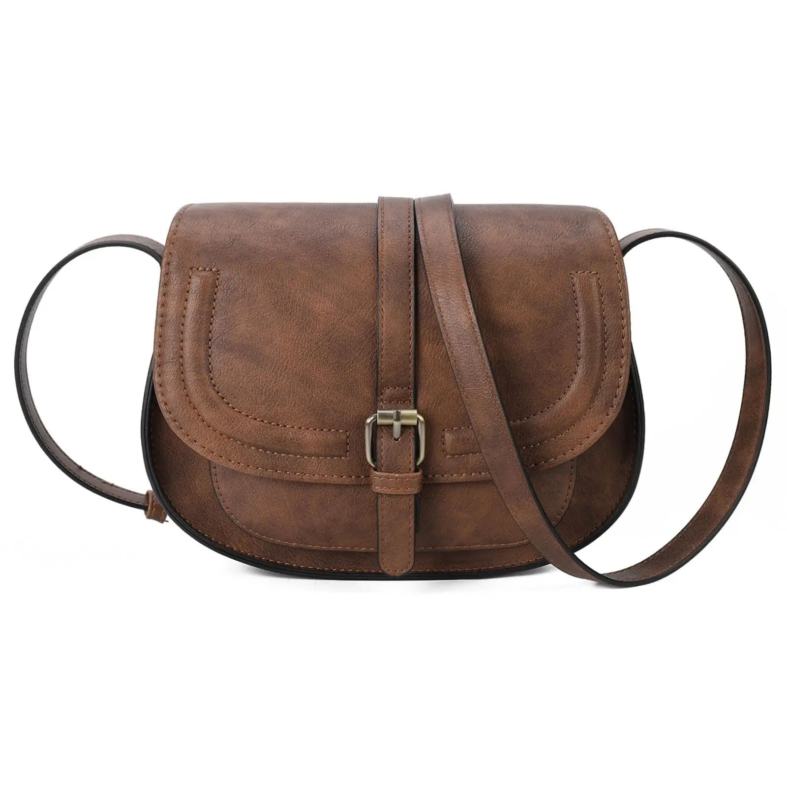 Boho Saddle Faux Leather Crossbody