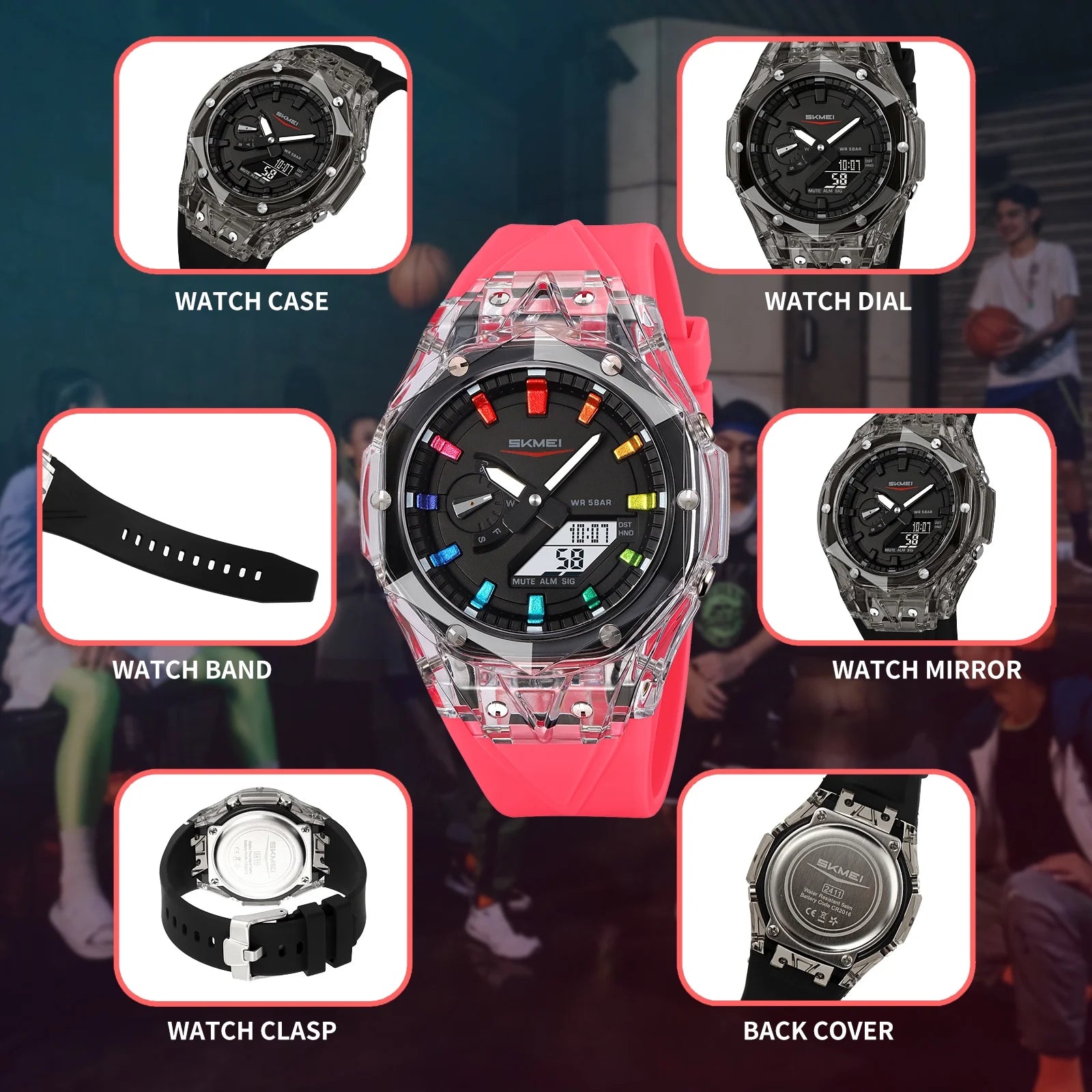 Mens Digital Watch Sports Military Multifunctional Watches