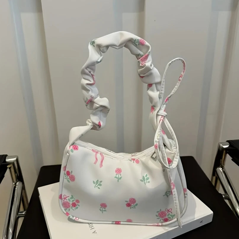 Floral Print Mini Shoulder Bag for Women