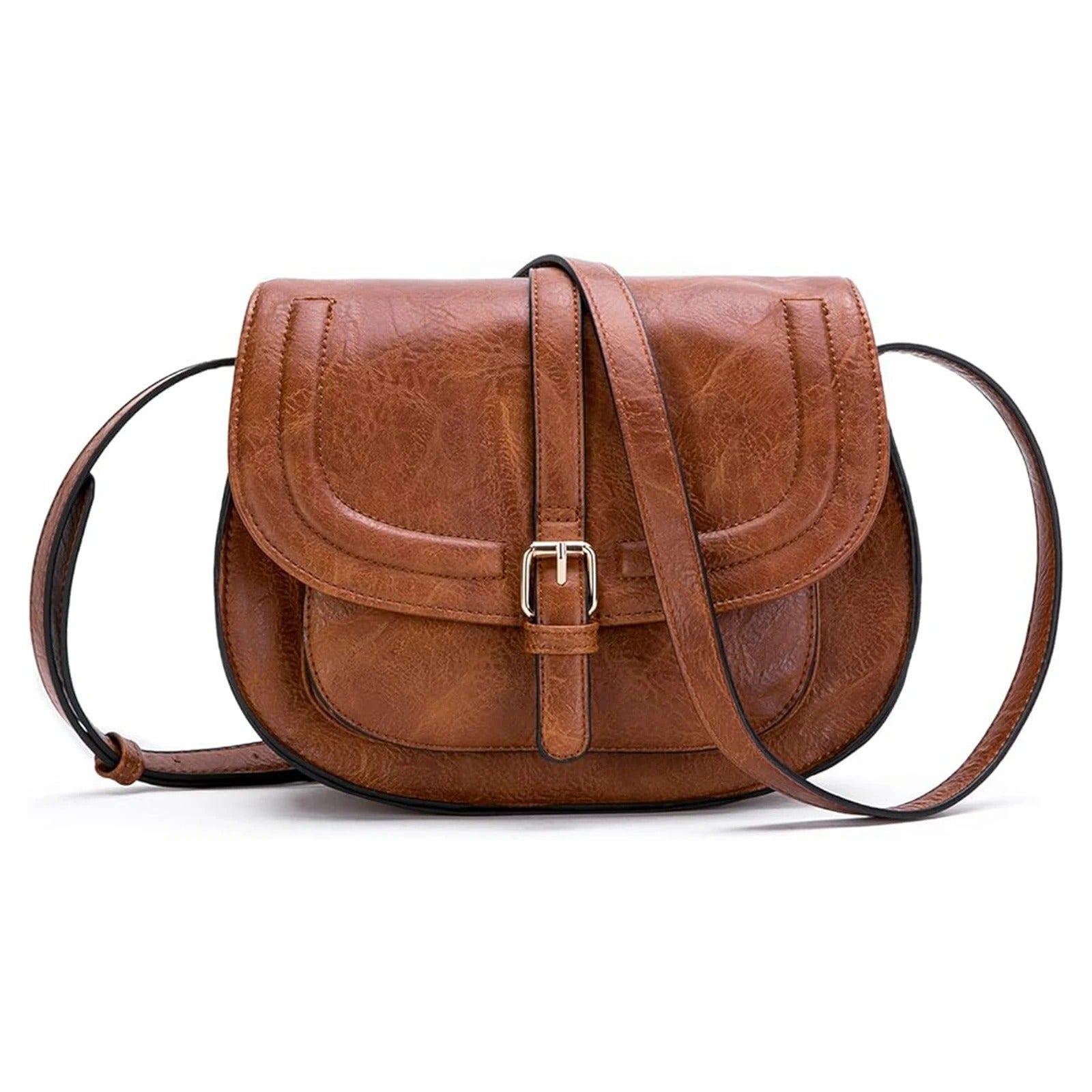 Boho Saddle Faux Leather Crossbody