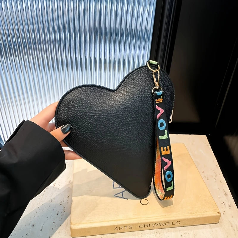 Fashion Heart-Shaped Mini Clutch for Women