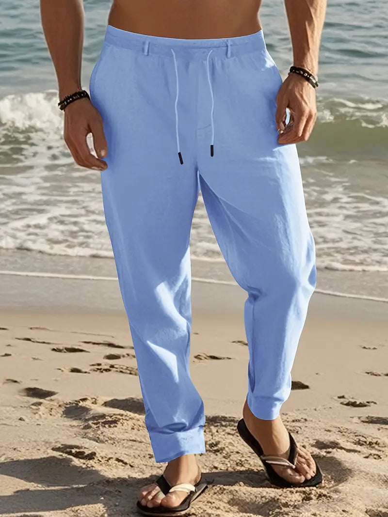 Men's Breathable Linen Hip Hop Pants