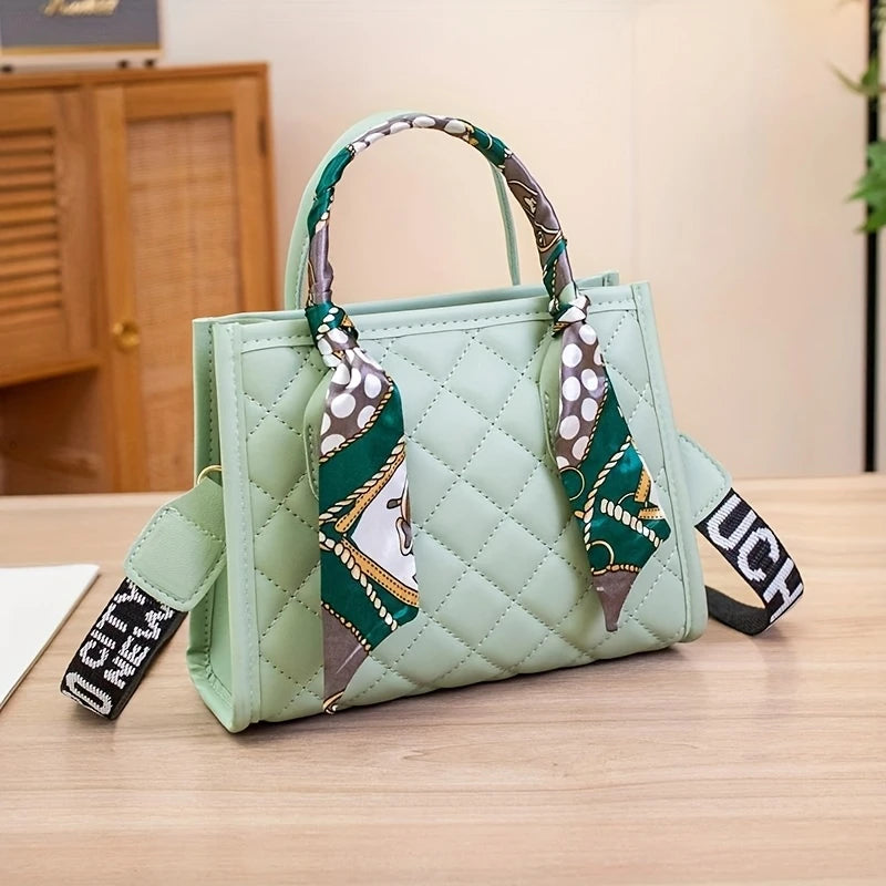 Elegant Black Quilted Crossbody bag for Women