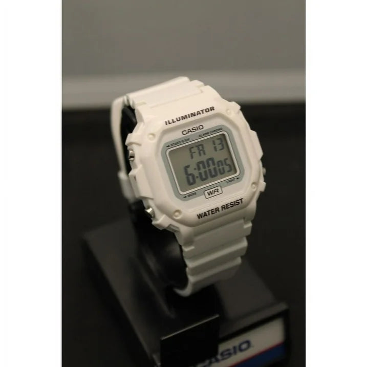 Casio Men's Digital Illuminator Sport Watch, White Resin