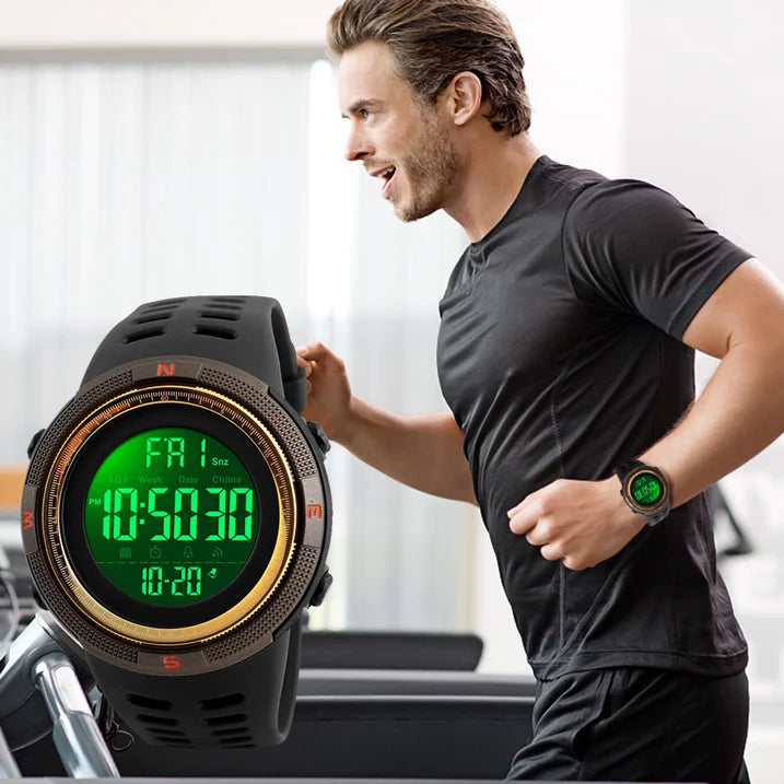 SKMEI Men's Watch, Waterproof Digital Sport Watch, Military Digital Watch