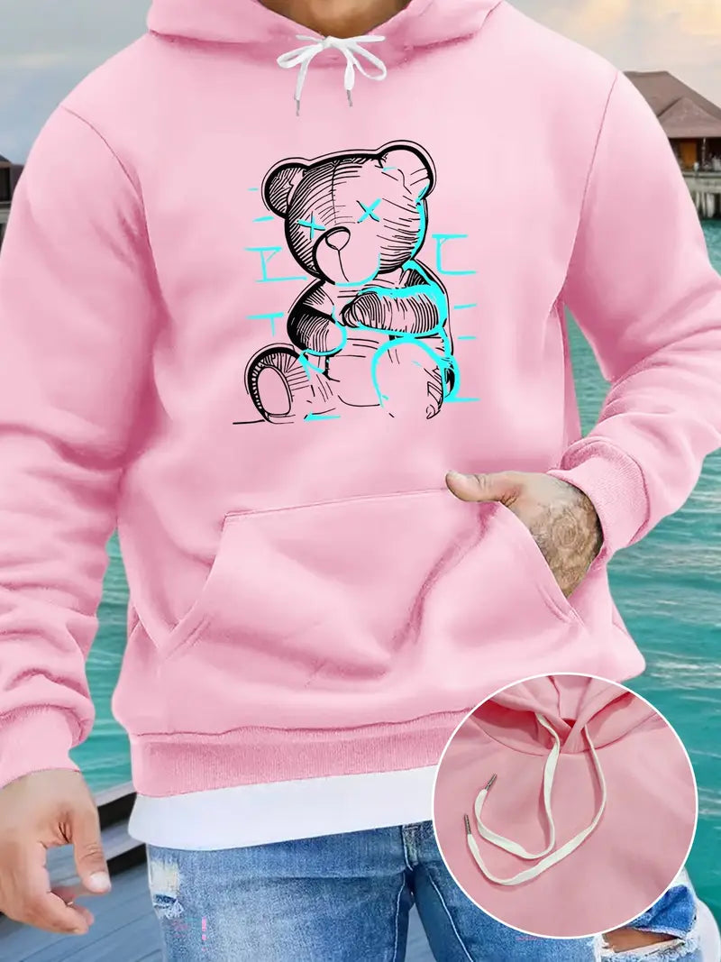 Men's Casual Printed Hoodie
