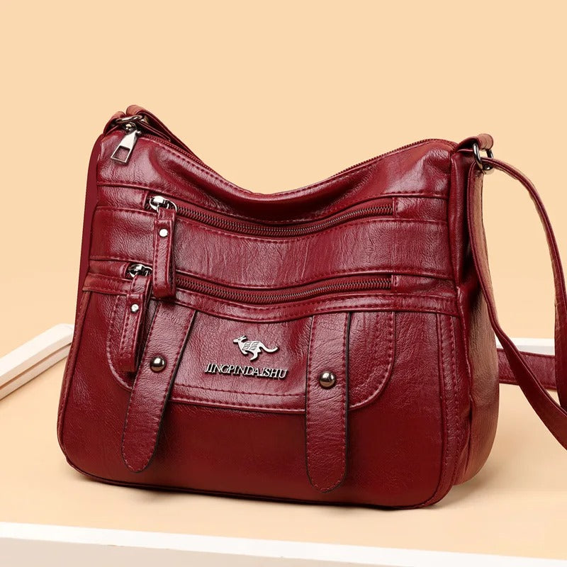 Large Capacity Soft Leather Mom Bag